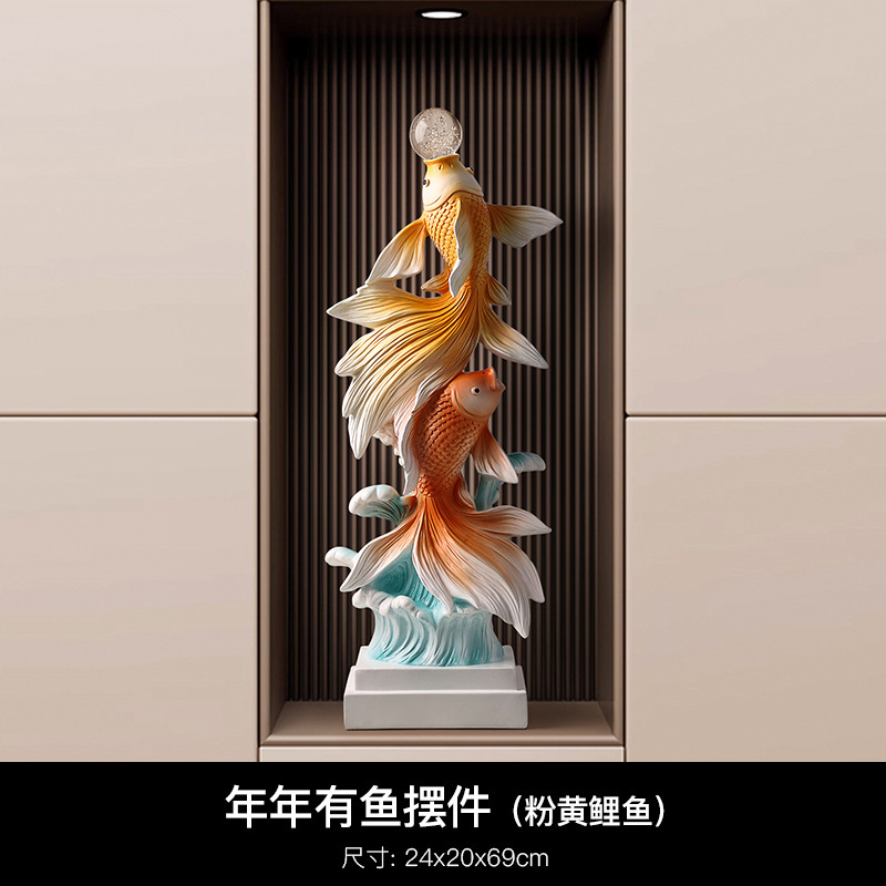 新しい中国風の玄関装飾装飾品リビングルーム 2025 新しいテレビキャビネットライト高級装飾新築祝いギフト|undefined