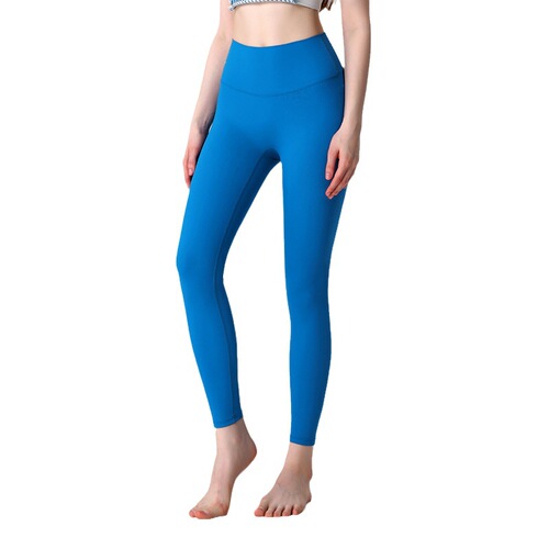 Classic No Embarrassing Line Bare Leg Yoga Pants for Women, Sexy High-Waistbum Shaping Tight Elastic Running Fitness Pants