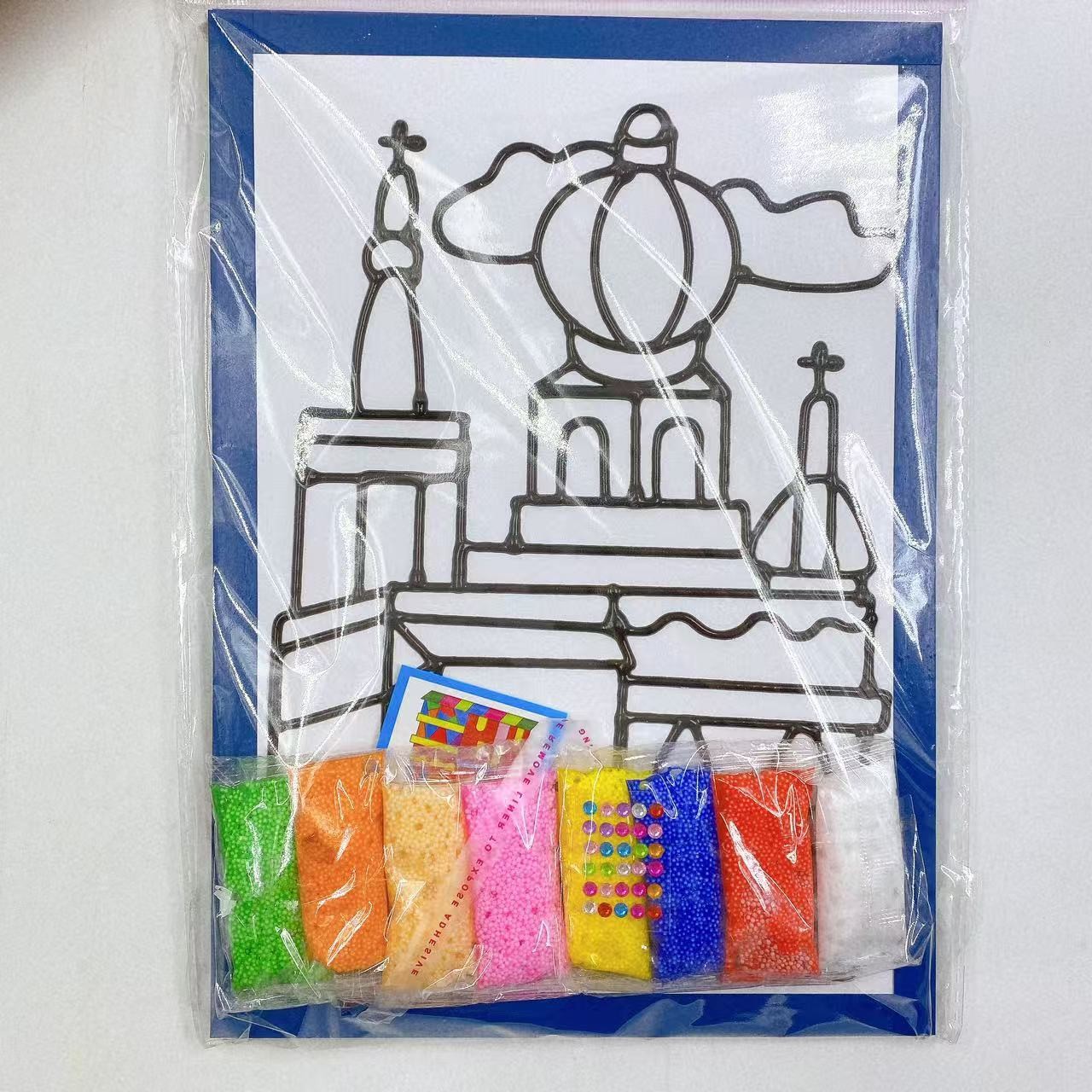 Nueva pintura de adobe DIY pintura de perlas grandes juguetes para padres e hijos pintura de arcilla para niños hechos a mano regalos al por mayor