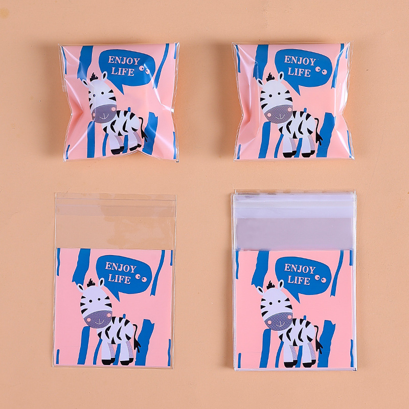 Navidad auto-Sellado bolsa pegajosa copo de nieve bolsa de embalaje crujiente máquina de sellado bolsa Año Nuevo leche azufaifo Galleta de vaca papel de embalaje azúcar