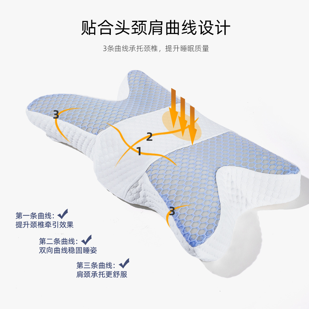Nueva almohada de pestañas de espuma de memoria injerto de belleza de pestañas almohada en forma de U rebote lento protección del cuello almohada de pestañas de belleza