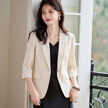 休闲西装外套女春夏季2025新款职业气质高级感西服连衣裙套装春秋
