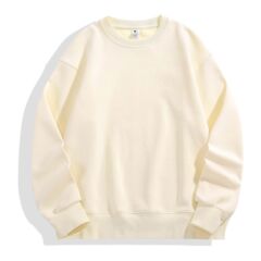 Factory Lamb Wool Fleece Padded Drop Shoulder Hooded Sweatshirt Oversize Fleece Padded Loose Sweatshirt Unisex