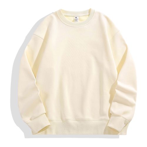 Factory Lamb Wool Fleece Padded Drop Shoulder Hooded Sweatshirt Oversize Fleece Padded Loose Sweatshirt Unisex