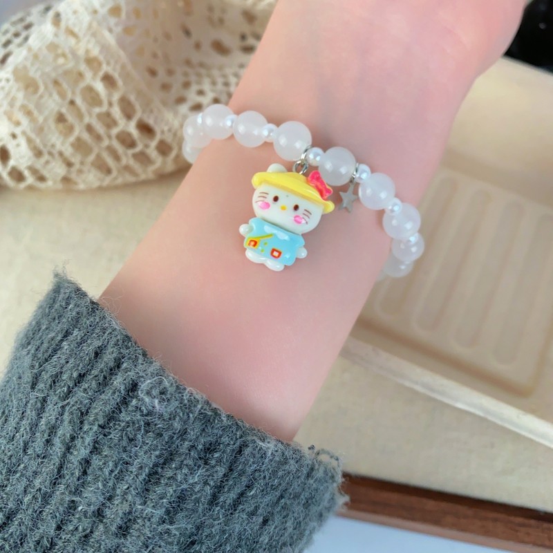甜美可爱HelloKitty凯蒂猫手链女轻奢爆款卡通手串小众高级感手饰|undefined