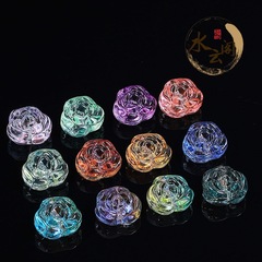水雲閣ジュエリー瑠璃バラ花彫刻アクセサリー散珠バラ花diyアクセサリーアクセサリーアクセサリー卸売り