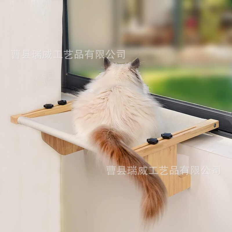 家庭用窓辺ペットベッド猫の巣四季猫の巣の窓辺猫の床のベランダの窓猫のハンモックは猫のベッドを掛けます。|undefined