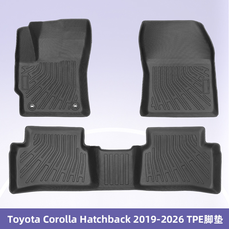 Es adecuado para Toyota Corolla Hatchback 19 - 26 TPE Foot Pads 3D para todo el tiempo