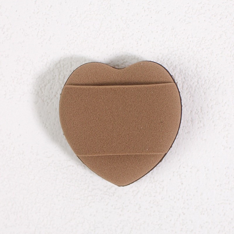 Corazón de dedo pulgar dedo polvo de cojín de aire para secar y húmedo de doble uso de polvo de blindaje facial algodón de maquillaje de alta elasticidad