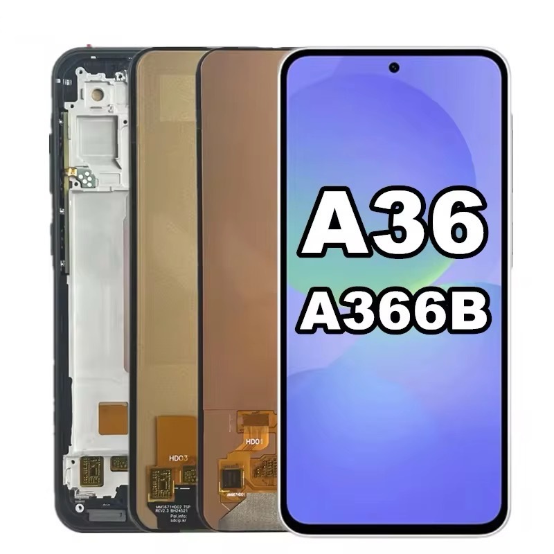 Aplicable a Galaxy Samsung A36 / A56 conjunto de pantalla LCD con marco de alta calidad A36 pantalla original