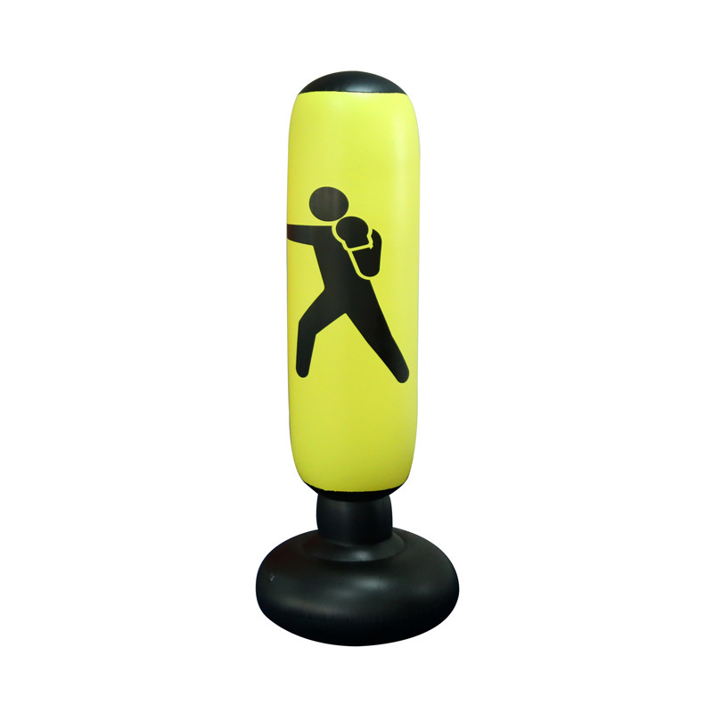 PVC espesado inflable fitness boxeo columna tumbler hogar lucha columna bolsa de arena de ventilación vertical juguete 1,6 m de alto