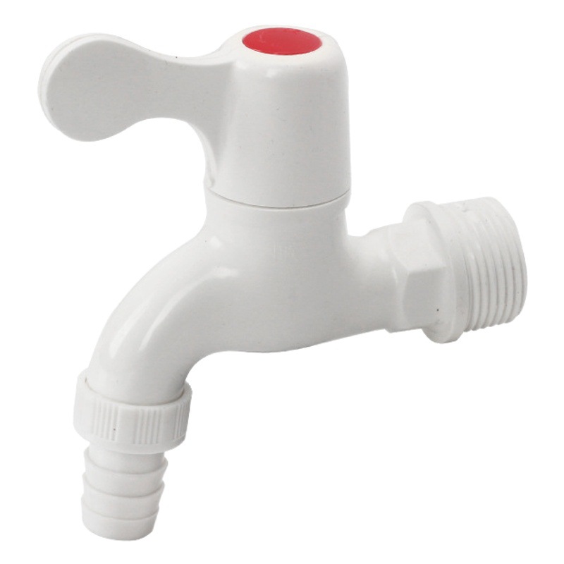 Liansu plastic faucet washing machine special plastic faucet 4 points 6 points DN15 single cold PVC nozzle wholesale