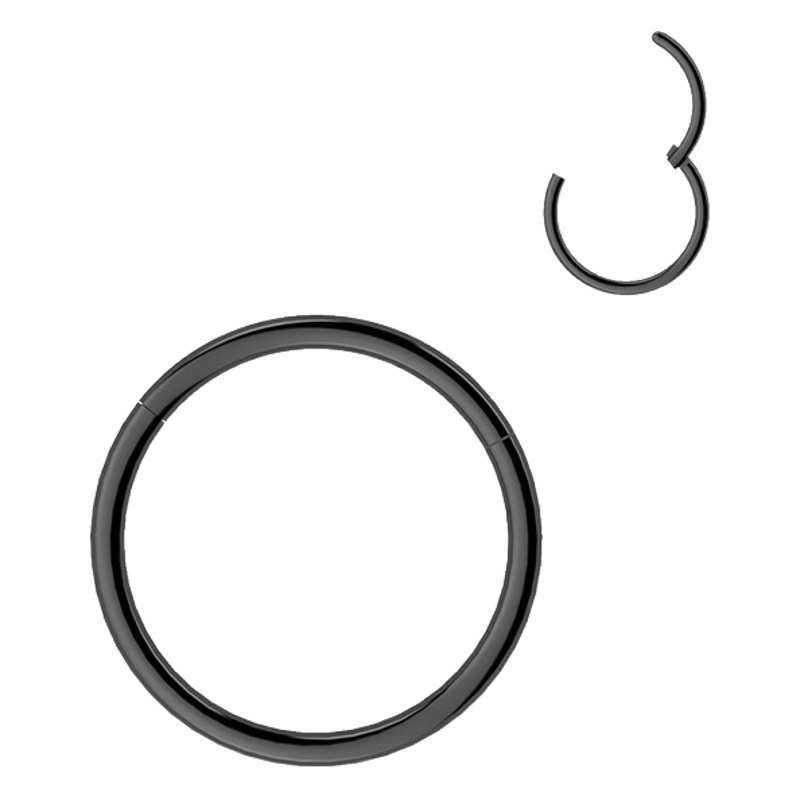 F136 titanium alloy basic plain ring pinless ring nose ring jewelry human body puncture jewelry closed round nose ring