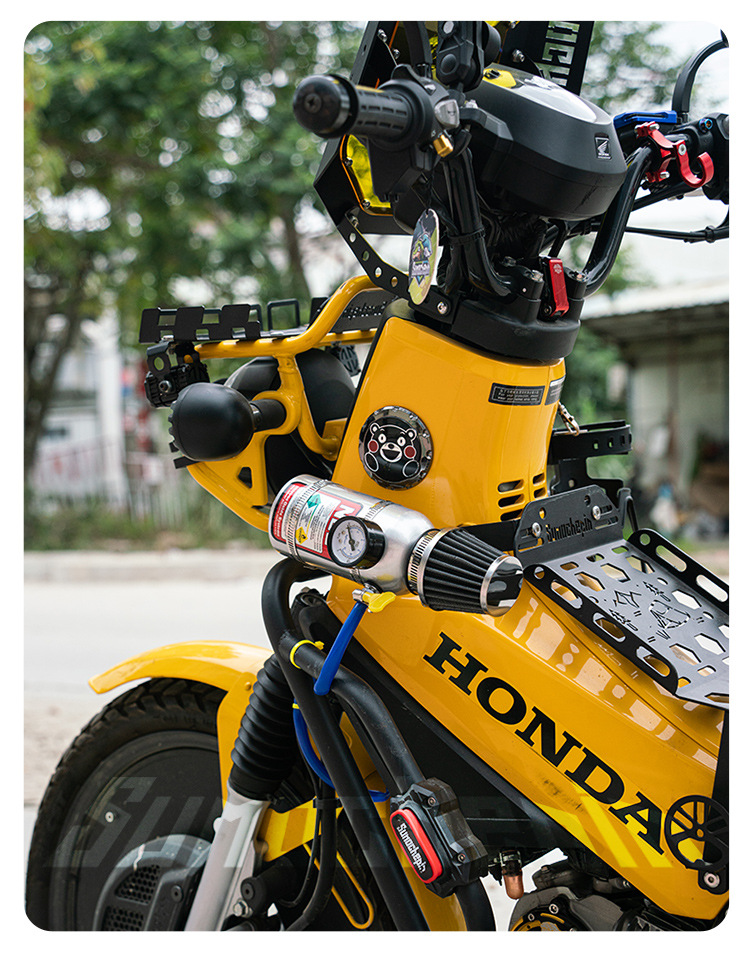 Suitable for Young Beast Cc110 Motorcycle Modified Nitrogen Acceleration Decorative Pot Qiaoge No. 9 Decorative Pot Vespa