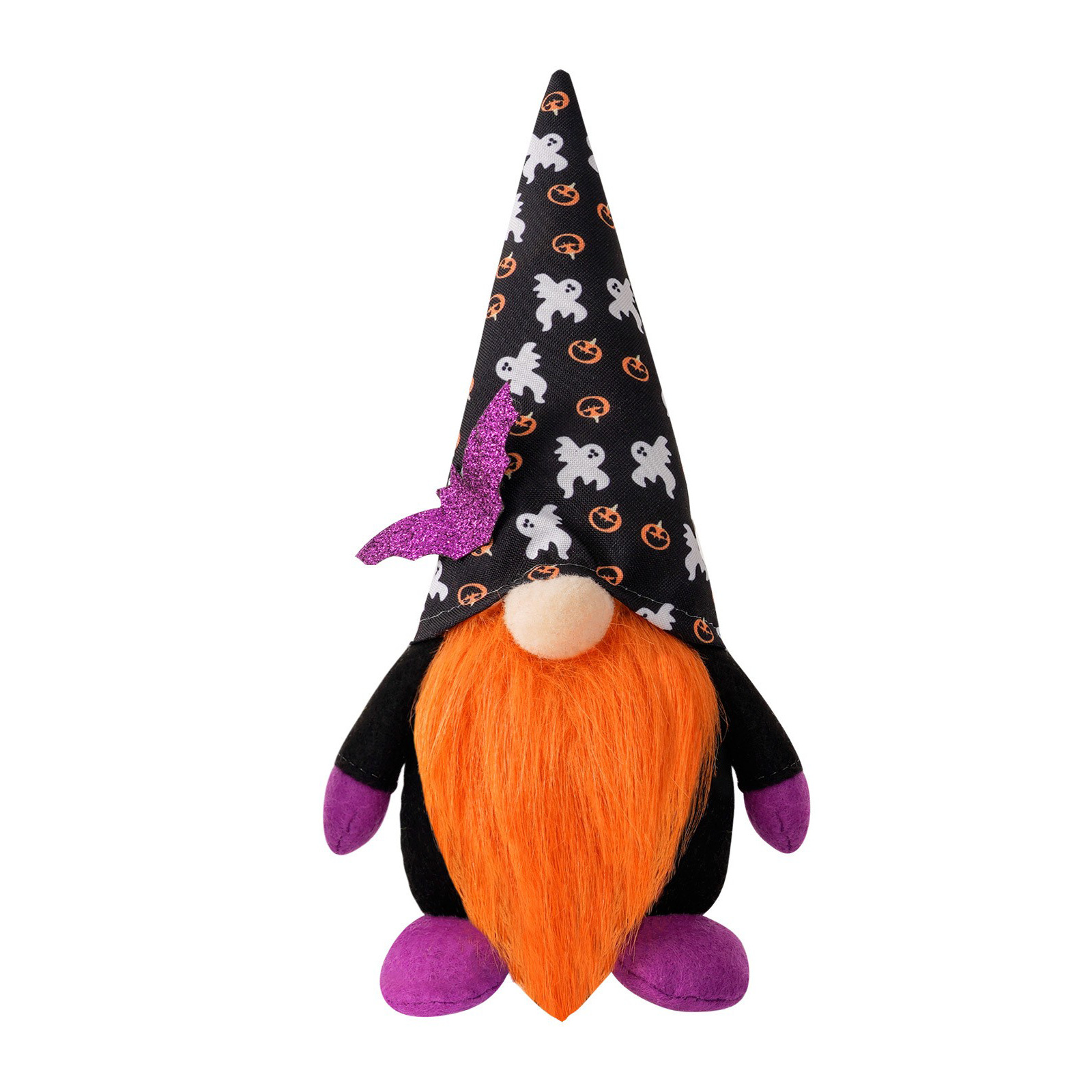 Halloween muñeca sin rostro murciélago muñeca de pie fantasma Festival de Halloween decoración adornos traje