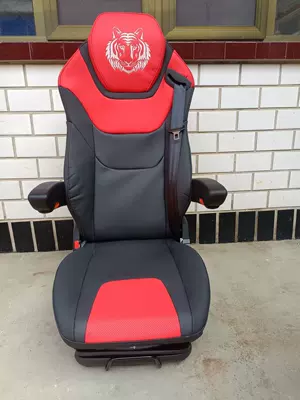 into tractors, Other Automotive Safety Supplies - grammer-tiger-power-large-headrest-in-red-leather