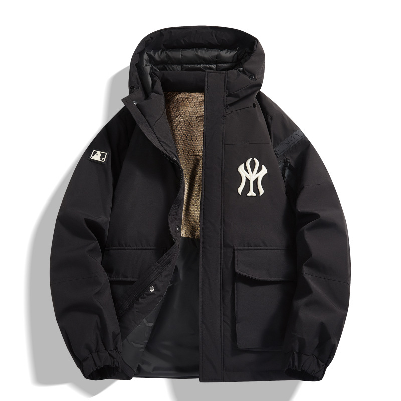 Chaqueta de plumón para hombre marca de moda de invierno para hombre 90 plumón de pato blanco con capucha ropa de abrigo casual para hombre ropa de trabajo chaqueta de plumón