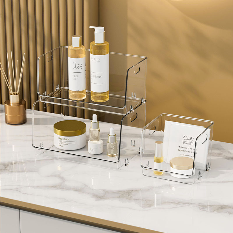 Overflow purchase cosmetics storage box transparent desktop sundries storage box skin care products mask overlay storage box wholesale