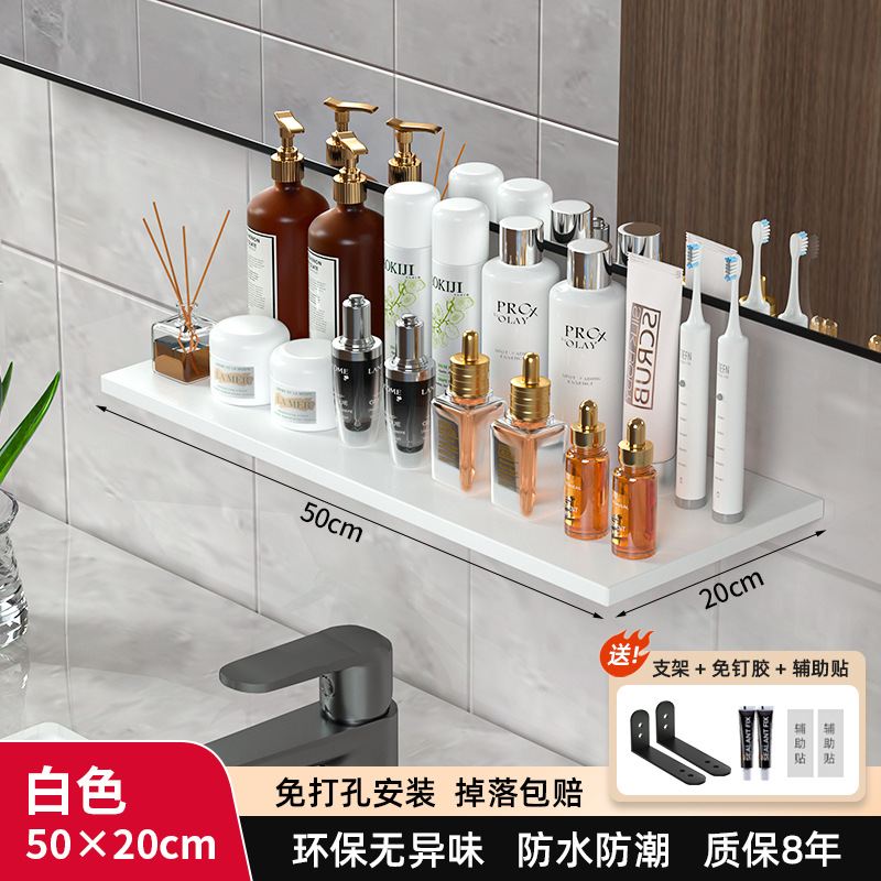Espejo frontal almacenamiento rack nogal baño cocina almacenamiento rack madera maciza partición pared colgante rack