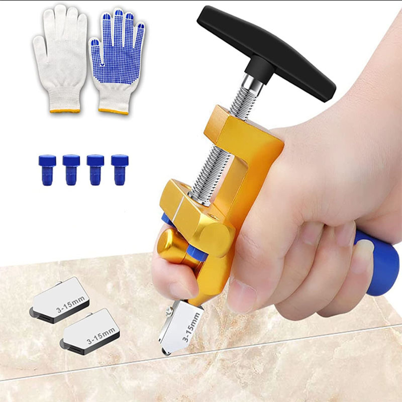 二合一玻璃刀一体式瓷砖开界器玻璃切割器瓷砖切刀瓷砖切割工具刀