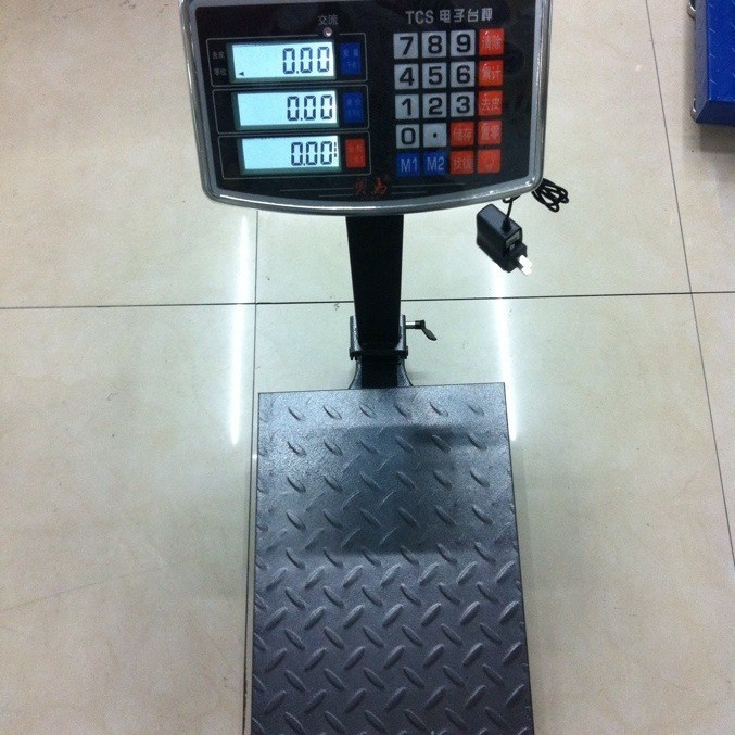 Báscula Electrónica de Plataforma Plegable 150kg 100kg CS de Placa de Acero para Casa, Tienda y Fábrica