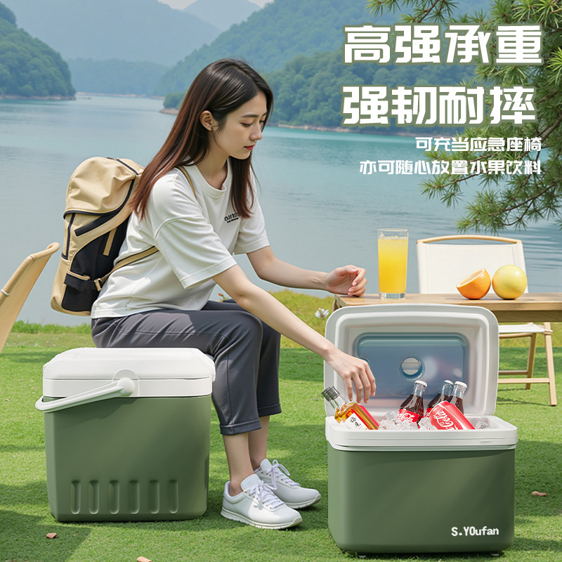 厚みのある断熱ボックス、商業屋台、車載屋外鮮度保持、釣り、保冷、ポータブルキャンプクーラー、家庭用アイスバケツ|undefined