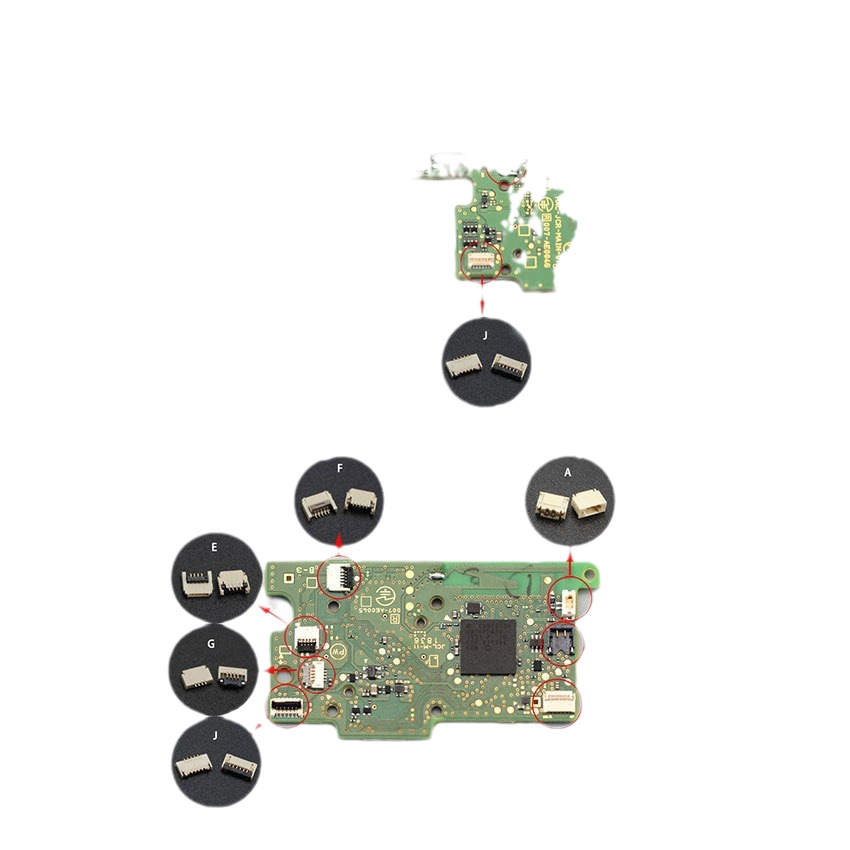 Botón de INTERRUPTOR enchufe de reparación de placa base L mango cable ZR NS slide Rocker toma de conexión SLSR asiento