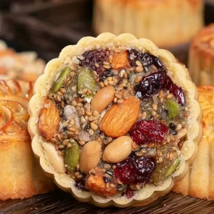 【厂家直发】坚果八宝月饼传统五仁月饼老式糕点点心中秋节送礼