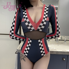 Pinyuan Sexy Lingerie Passion Racing Girl Uniform Temptation Net Splice Bodysuit Stage Nightclub 19295