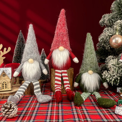 クリスマス装飾用品北欧風装飾人形クリスマス装飾品顔なし老人人形ショーウインドー置物