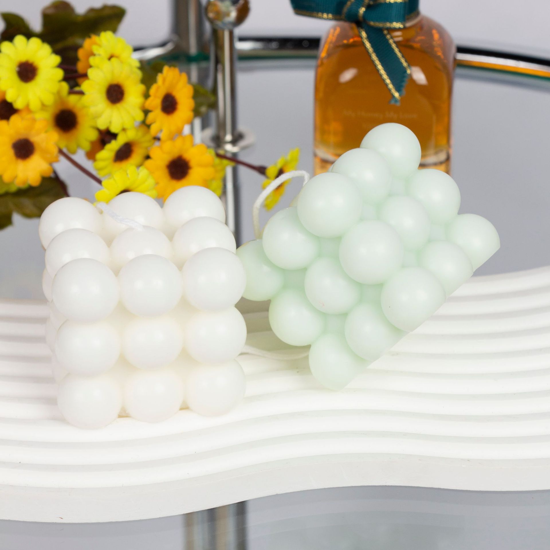 Vela aromática creativa con cubo de Rubik de color viento, venta al por mayor, decoración del hogar, regalo de cumpleaños, recuerdo