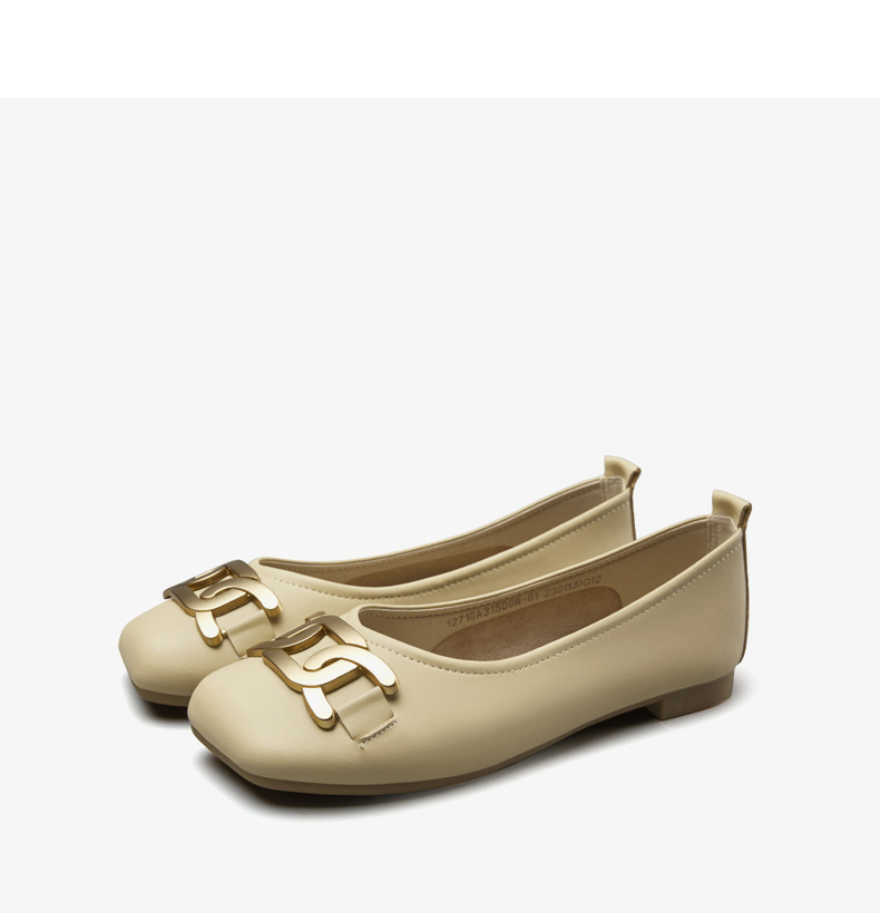 Comfortable Women's Leather Grandma Shoes Flat Casual Shoes_voghion.com