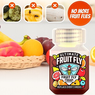 Fruit fly bait liquid attractant household fruit fly small flying insect bait food kitchen indoor fruit fly bait