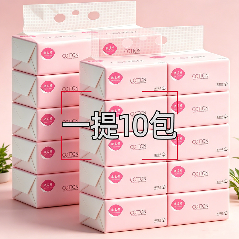 Xinlan Bamboo Tissue Factory Bulk Sale 10-Pack Gift Set Business Promotion Tissue Paper One Piece Dropshipping Free Shipping