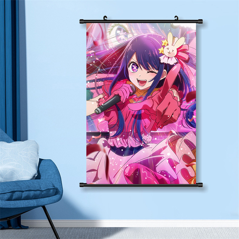 Anime Merchandise Scroll Paintings Featuring Children, Living Room Decoration Posters, Two-Dimensional Cartoon Character Wall Art Wholesale