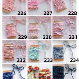 F灰蓝色系复古特色手混线藏族脏辫礼品包装绳手工DIY饰品配件辅料