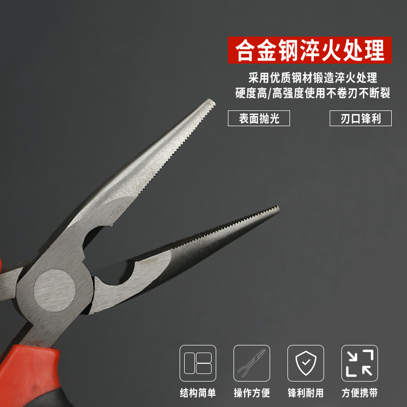 fábrica de Weihao venta directa 45 6 pulgadas pinzas de punta pinzas cortadoras de alambre especial pinzas de corte de mano de mano de ahorro de mano de mano pinzas