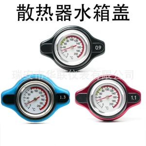 Universal Radiator, Water Tank Cover with Water Temperature Detection, Water Tank Pressure Cover, Car and Motorcycle Modification Instrument