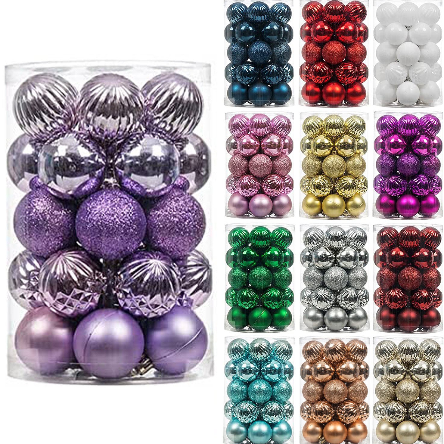 2024 nuevo transfronterizo para la decoración de Navidad colgante 30 caja de regalo de Navidad de color sólido