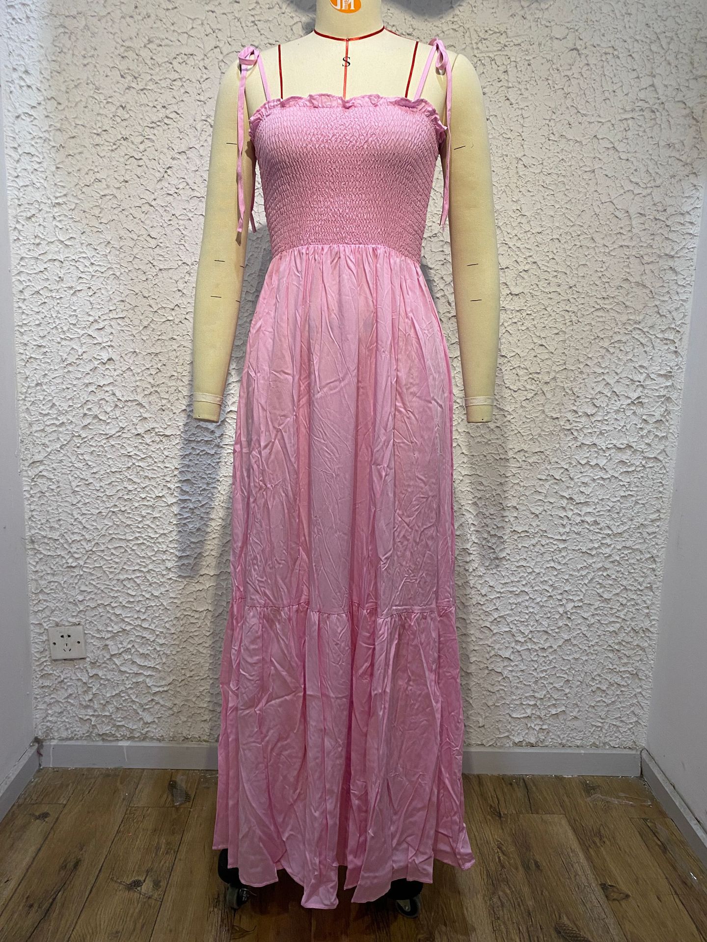 Venta Al Por Mayor Mujeres Vacaciones Color Sólido Fiesta Fiesta Correa Sin Cuello Sin Mangas Vestidos Oscilante display picture 30