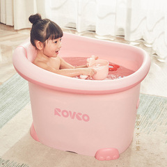 日康兒童洗澡桶寶寶浴桶加厚嬰兒沐浴桶小孩泡澡桶可坐躺澡盆桶