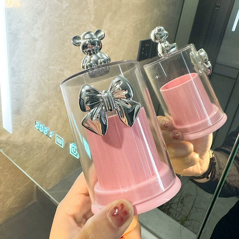 Креативный бытовой ящик для хранения ватных тампонов большой емкости с крышкой пыленепроницаемый влагостойкий съемный углубляющийся прозрачный держатель для зубочисток для нити