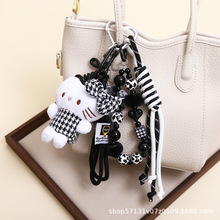 赫本风kt猫包包挂件可爱毛绒公仔女生高级感书包配饰送闺蜜小礼品