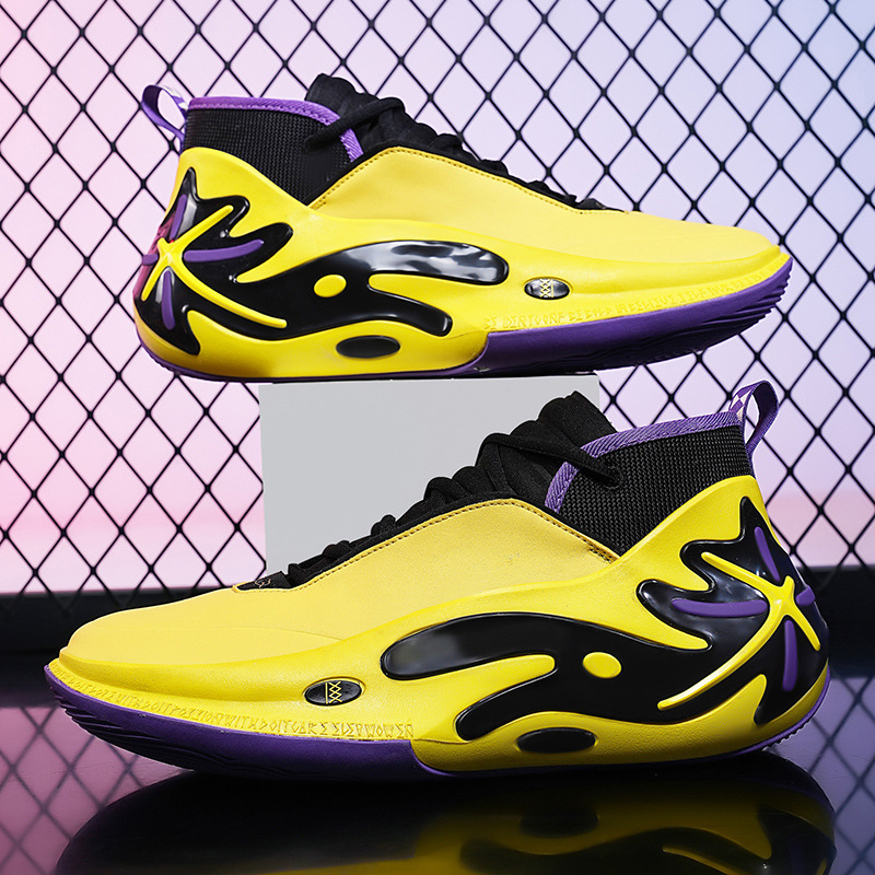 Zapatos de baloncesto de alta calidad de alta resistencia sonora masculina 11 rebote zapatos deportivos para niños amortiguadores zapatos de baloncesto de mujer de combate real