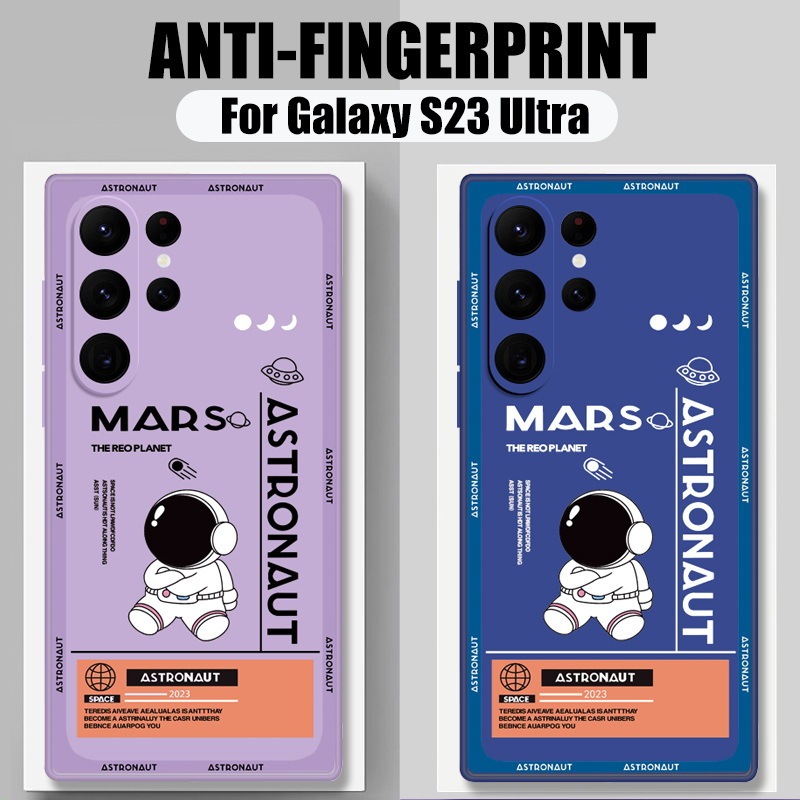 Suitable for Samsung S26Ultra Astronaut Mobile Phone Case A36 Cartoon Letter Graffiti A14 All-Inclusive Anti-Fall Protective Cover