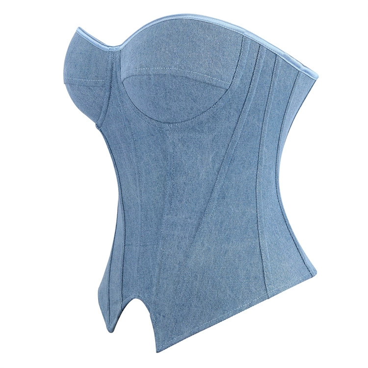 Denim blue cloth, tube top, Amazon
