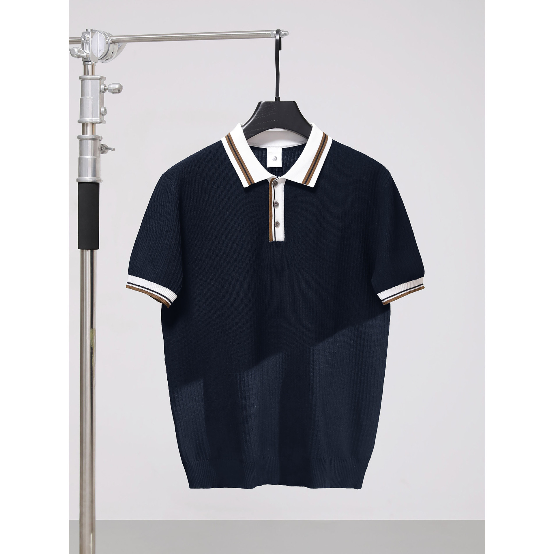 Camisas de polo de manga corta, camisetas de punto, camisetas comerciales de color, comercio exterior transfronterizo al por mayor