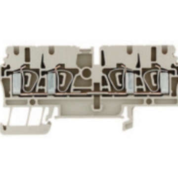 厂家现货强片链接直通型接线端子 2.5 mm² 800 V,24 A,深褐 色