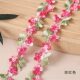 2cm water soluble embroidery lace colorful segment dyeing line small flower clothing accessories fabric Jewelry necklace DIY lace