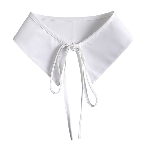Fake collar for women, versatile and fashionable decoration, fake collar for spring and autumn, soft light, multifunctional lace-up, pointed collar, small single collar, and sweater